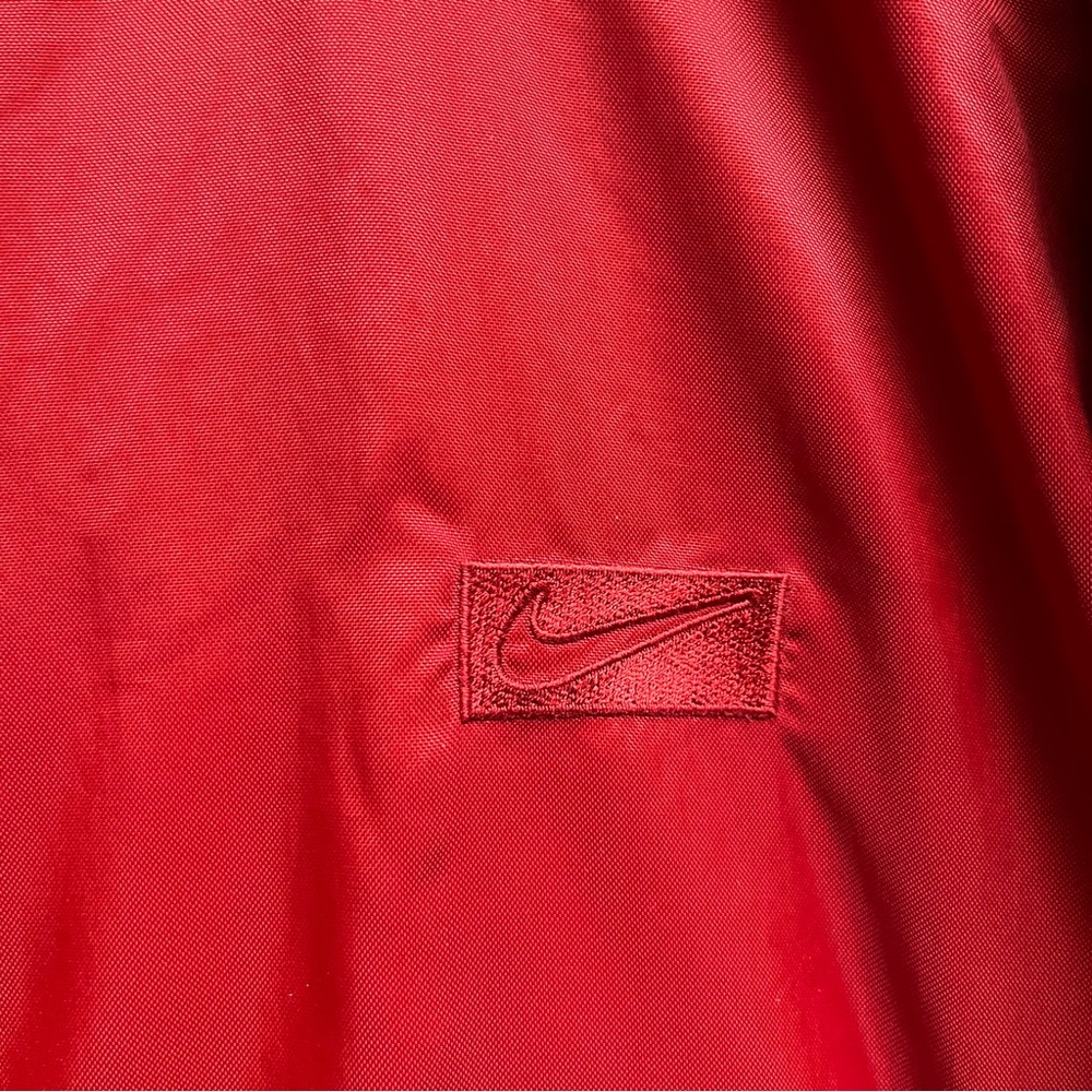 Vintage Nike Reversible Zip-Up Hoodie Red/Grey Zip Front Rare Find Men’s Sz 2XL - Picture 4 of 14